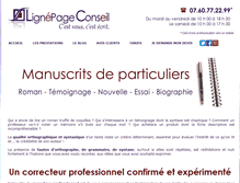 Tablet Screenshot of lignepageconseil.com